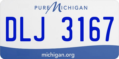 MI license plate DLJ3167