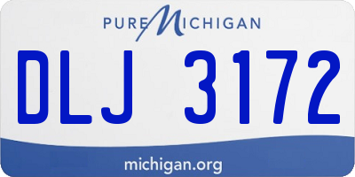 MI license plate DLJ3172