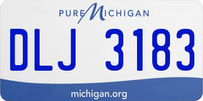 MI license plate DLJ3183
