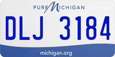 MI license plate DLJ3184