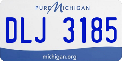 MI license plate DLJ3185