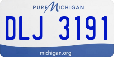 MI license plate DLJ3191