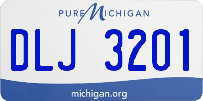 MI license plate DLJ3201