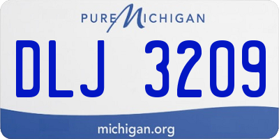 MI license plate DLJ3209