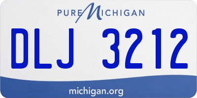 MI license plate DLJ3212