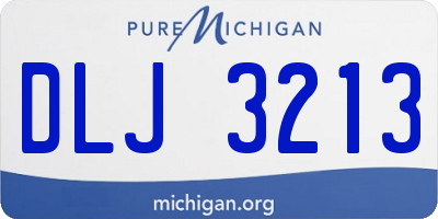 MI license plate DLJ3213