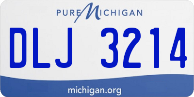 MI license plate DLJ3214