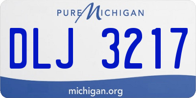 MI license plate DLJ3217