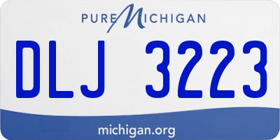 MI license plate DLJ3223