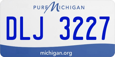 MI license plate DLJ3227