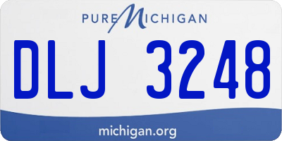 MI license plate DLJ3248
