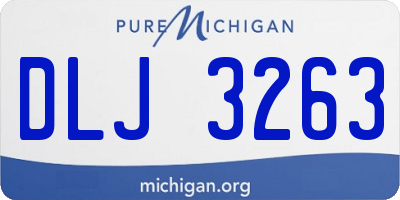 MI license plate DLJ3263