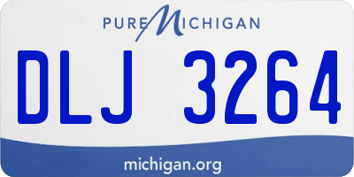 MI license plate DLJ3264