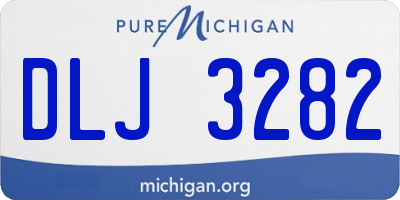 MI license plate DLJ3282
