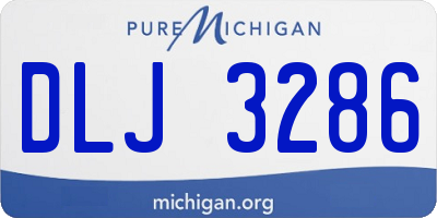 MI license plate DLJ3286