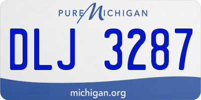 MI license plate DLJ3287