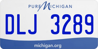 MI license plate DLJ3289