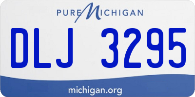 MI license plate DLJ3295