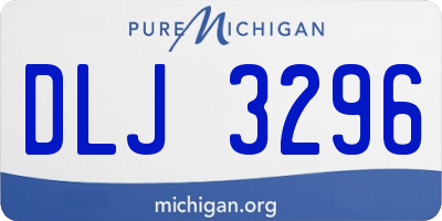 MI license plate DLJ3296