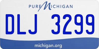 MI license plate DLJ3299