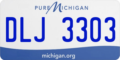 MI license plate DLJ3303