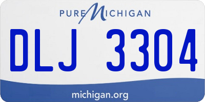 MI license plate DLJ3304