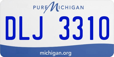 MI license plate DLJ3310