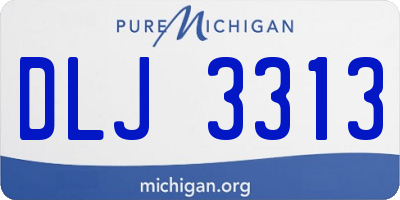 MI license plate DLJ3313