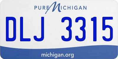 MI license plate DLJ3315