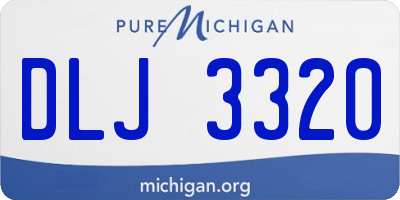 MI license plate DLJ3320