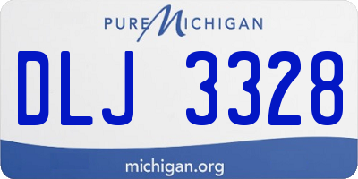 MI license plate DLJ3328