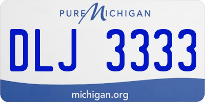 MI license plate DLJ3333