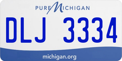 MI license plate DLJ3334