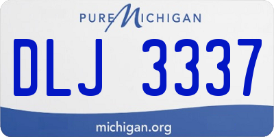 MI license plate DLJ3337