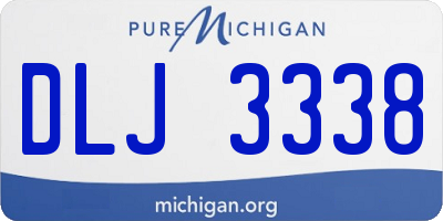 MI license plate DLJ3338