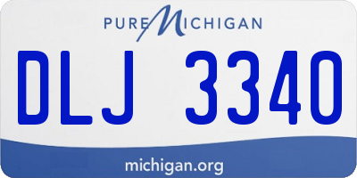 MI license plate DLJ3340