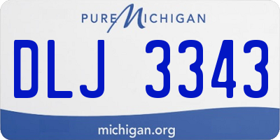 MI license plate DLJ3343