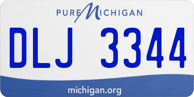 MI license plate DLJ3344