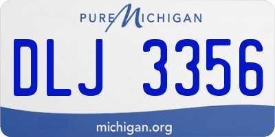MI license plate DLJ3356