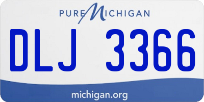 MI license plate DLJ3366