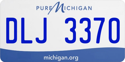 MI license plate DLJ3370