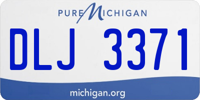 MI license plate DLJ3371