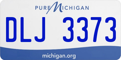 MI license plate DLJ3373