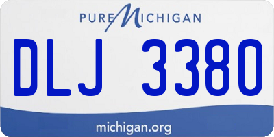 MI license plate DLJ3380