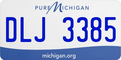 MI license plate DLJ3385