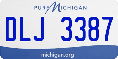 MI license plate DLJ3387