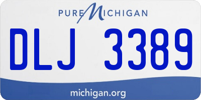 MI license plate DLJ3389