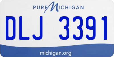 MI license plate DLJ3391