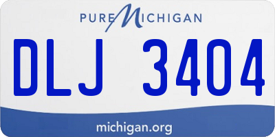 MI license plate DLJ3404