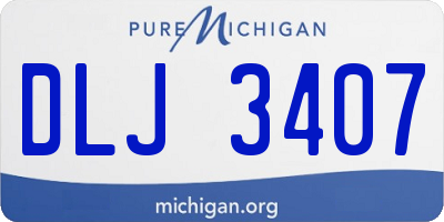 MI license plate DLJ3407